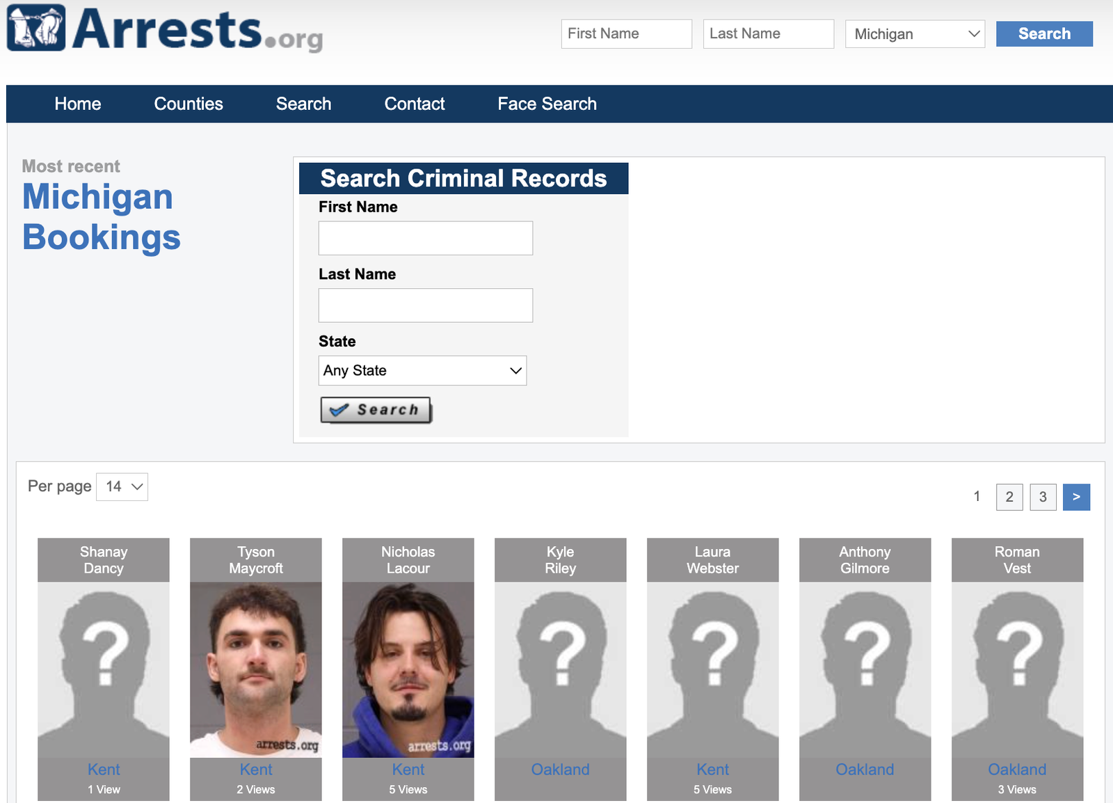Michigan.Arrests.org